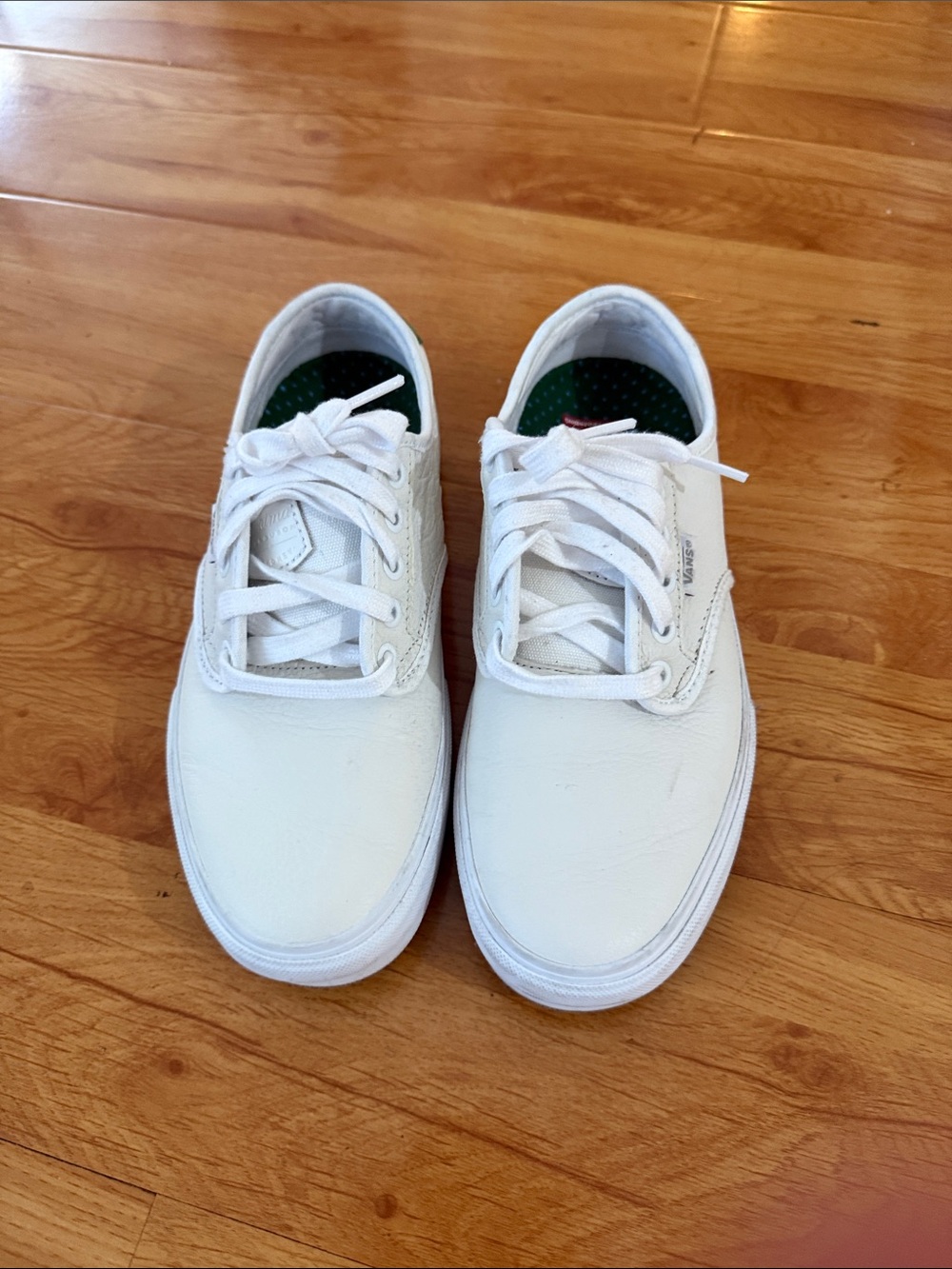 Vans White Low-Top Lace-Up Sneakers